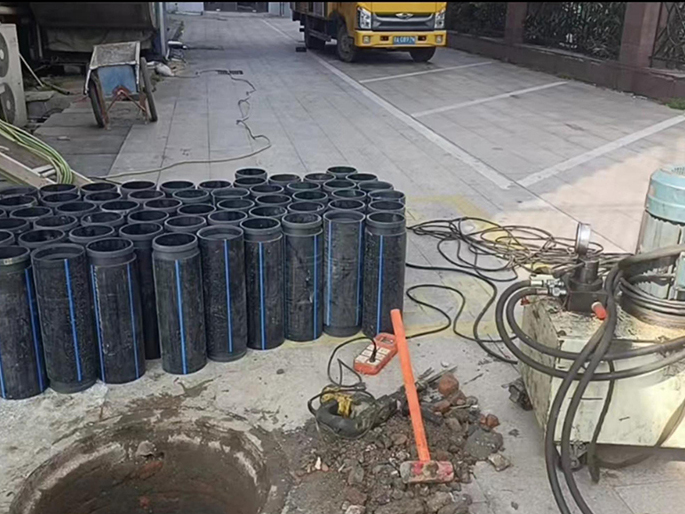 三明PE置换管厂家 DN315置换管 非开挖管短管置换